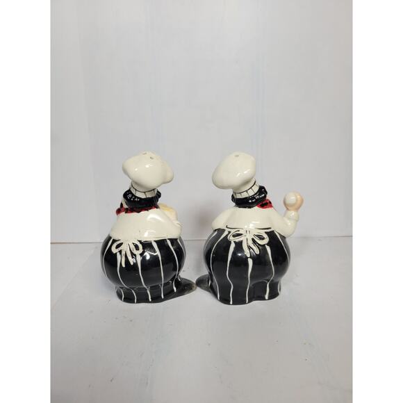 Chef Salt & Pepper Shakers Bon Appétit American Atelier Buon Appetito - Picture 3 of 5